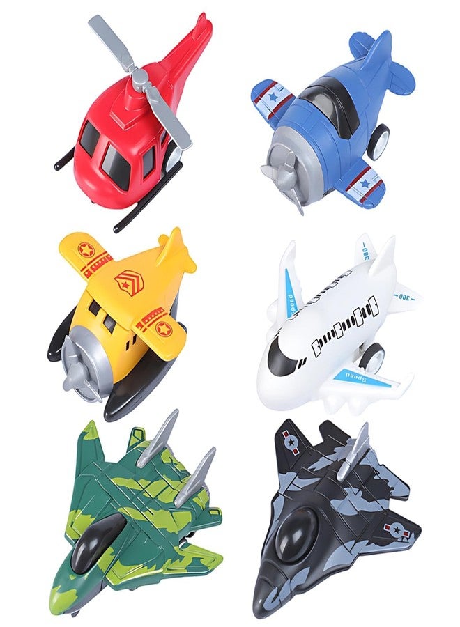 squishy 6PCS Aeroplane Toy for Kids, Aeroplane for Kids, Educational Role-Play Aircraft Models Ideal Favors and Imaginative Play | Interactive Action Toy for Indoor Play - Image 1